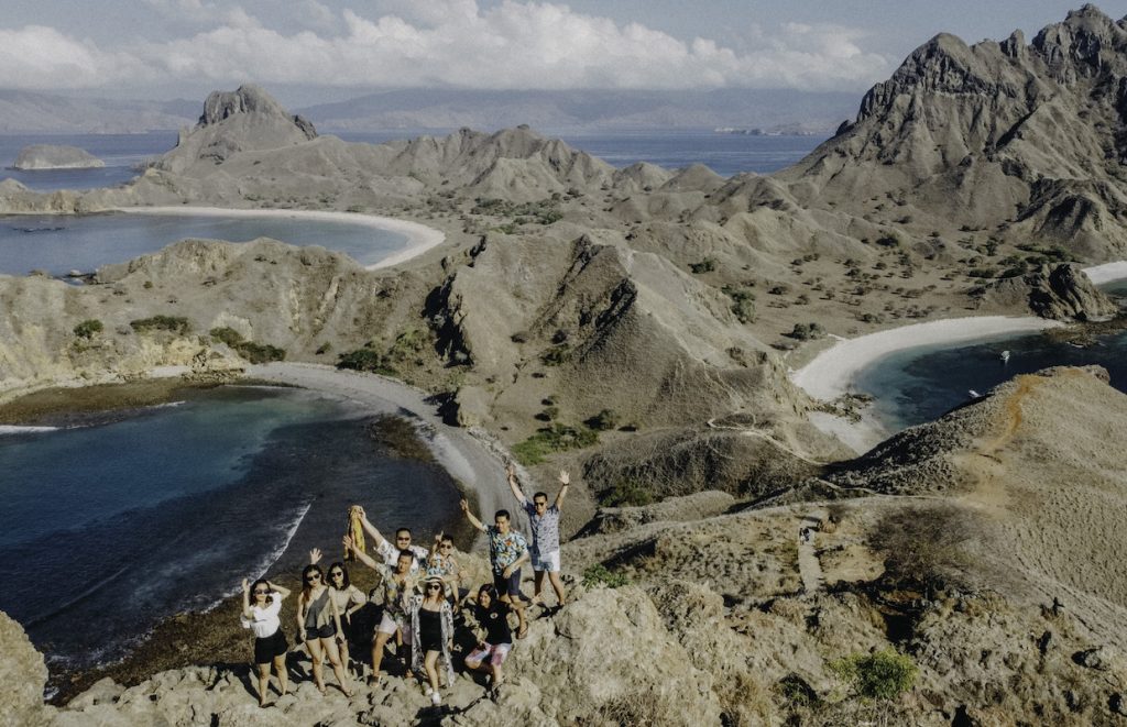 Zada clients in Padar Island, one of the tourist destinations in Labuan Bajo